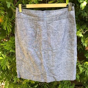 Lined linen/cotton pencil skirt